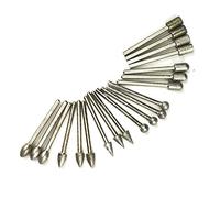 Oumefar Juego de Brocas para Amolar, 20 Piezas, Vástago de 1/8 pulg., Uso | Material de esmeril, multiusos, adecuado para carpintería, tallado, taladrado, biselado, 1/4 de diámetro