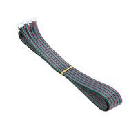 Oumefar Juego de Cables de Conector de Motor Paso a Paso para Nema16 Nema17, Material de PVC Duradero, Cable de 5 Piezas de 1 Metro, Aplicable para Proyectos de Bricolaje