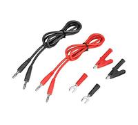 Oumefar Juego de Cables de Prueba de Conector Banana a Banana 6 en 1, Alta Sensibilidad, para Máquina de Prueba, Clamp/Holder de Cobre P1041B