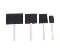 Oumefar Juego de cepillos de esponjas de cepillo de pintura de espuma Esponja de espuma Herramienta de esponja de pintura con mango de madera de Pintura de Bricolaje Herramienta Utilitysponge