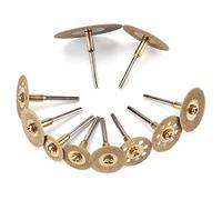 Oumefar Juego de Discos de Corte de Diamante de 10 Uds, Ruedas de Corte de Herramienta Rotativa de Alta Velocidad para Pulido de Azulejos de Mármol de Cerámica de Vidrio de 16mm a 40mm