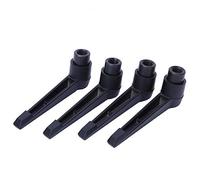 Oumefar Juego de manijas de palanca de sujeción de rosca hembra 4 piezas manija de fijación de maquinaria ajustable perillas de máquina de metal manija de abrazadera(M10)