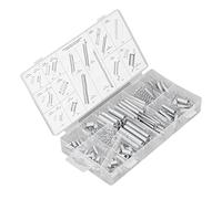Oumefar Juego de Resortes de Extensión de Compresión, Mantenimiento Fuerte, Juguete para Piano de Puerta, Kit Surtido de Resortes de 200 Piezas, Material de Acero Galvanizado C75
