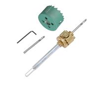 Oumefar Kit de Abridor de Sierra Perforadora de Acero de Aleación de Liberación Rápida para Perforación Rápida de Techo, Adecuado para Carpintería y Tareas de Renovación del Hogar (Varilla de