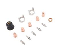 Oumefar Kit de Electrodos de Punta Duradera de 50 Piezas para CUT-55DS Pro CUT-65DS Juego de Consumibles de Pistola Cortadora, Piezas de Acero Inoxidable de Aleación de Zinc de Latón Fuerte para Uso