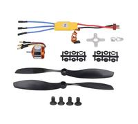 Oumefar Kit de Motor sin Escobillas A2212 10T 1400kV, 30A ESC para Quadcopter 550 RC, Soporte de Adaptador de Accesorio, Kit de Actualización del Helicóptero