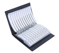 Oumefar Libro de Muestra 0201, Libro de Muestra de Resistencia SMD 0201, Kit Surtido de Resistencias de 170 Valores Componentes Electrónicos Plástico Negro, Mejore la Eficiencia con una