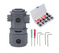 Oumefar Llave de Fregadero de Grifo 16 en 1 Herramienta Multifuncional Debajo del Fregadero con Varias Juntas Ergonómico para la Cocina Instalación de Tuercas del Grifo de Baño