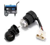 Oumefar Llave Interruptor Encendido 5 Cables, Llave Arranque Generador Gasolina, Cerradura del Interruptor de Encendido para Generadores 2KW 5KW 186F, Motocicleta