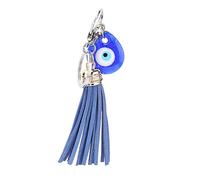 Oumefar Llavero de Ojo Azul Llavero de la Suerte Llavero Amuleto de Cristal Turco Colgante de decoración del hogar Keychain