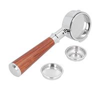 Oumefar Manejo de la Máquina de café de 58 Mm, Portavidera de Filtro de Filtro, el Accesorio de Piezas de Cafetería para la para E61 para Milesto EM19M2 para (Aleación E61 - A Style Red Rosewood