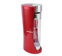 Oumefar Máquina de Agua Espumosa, Fabricante de Soda Inteligente Comercial con un Botón de Prensa de Escape Automático Descomprimir para Cafetería Hogar Acero Inoxidable PET Rojo