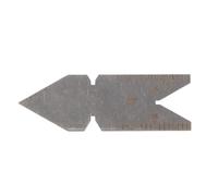 Medidor de Cola de Pescado Central, Calibre de Paso de Rosca de Acero Inoxidable, Herramienta de Corte de Torno de Calibre de ángulo de Corte de Rosca de Tornillo(60 Degree Screw Thread)