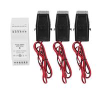 Oumefar Medidor de KWh de 3 Fase con Sensores CT 750A, Monitor de Energía Solar WiFi, Compatible de la Aplicación Tuya, 90 250 VAC 16A Circuiter, para Comercial