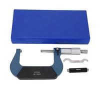 Oumefar Micrómetro Maquinista de Rango de 50-75 Mm, Acero Inoxidable, Carburo de Tungsteno, Micrómetro Exterior de Graduación de 0,01 Mm con Caja de Almacenamiento de Llave Estánd