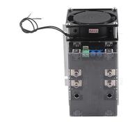 Oumefar Módulo de Arranque del Motor Motor Controlador de Arranque Suave para Vehículo de Ventilador de Bomba de Agua Monofásico de 220 V Bifásico 380 V con Tiempo Ajustable de 0 (Módulo+radiador)
