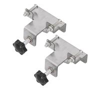 Oumefar Montaje de la Puerta del Gabinete de 2 Piezas Jig Herramienta de Alineación Precisa Construcción de Acero Inoxidable Rango de Sujeción Ancha 1-39 Mm para Armarios de Gabinetes