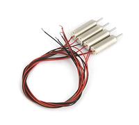 Oumefar Motor sin Núcleo en Miniatura de bajo Ruido de 4 Piezas para Juguete de Helicóptero RC, Motor en Miniatura para Modelo de Avión, Micromotor de 4x12 Mm para Juguete Modelo, Mini para