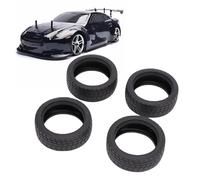 Oumefar Neumáticos De Coche RC Drift, 4 Uds. De Goma De Alto Agarre para | Goma de Alto Rebote, Pared Lateral Ultrafina para Mayor Estabilidad, Ranuras de Bloqueo Dobles para XO 1 HPI Blitz Losi DBXL