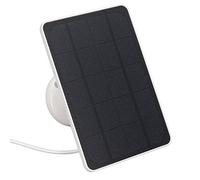 Oumefar Panel Solar Eficiente Cargador de 4 W para Carga de Cámara Micro USB, Amplia Compatibilidad para Cámaras de Seguridad, Luces, Ventiladores, etc., Material ABS Duradero para Uso en (Blanco)