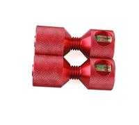 Oumefar Pasador de Alineación de Brida de Aluminio Desmontable con 2 Orificios con Nivel Incorporado, Resistente Al Desgaste y Preciso para Mantener la Posición, 2 Pasadores de Orificios de 1-1/8