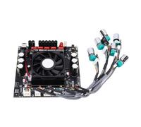 Oumefar Placa Amplificadora BT de 2,1 Canales con Control de Graves y Agudos para Altavoz Doméstico, PC, Teléfono, 200Wx2, Potente Calidad de Sonido