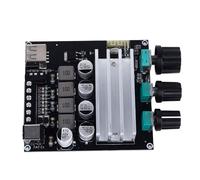 Oumefar Placa Amplificadora de Potencia Digital BT 5.3 de Doble Canal para Entretenimiento Automotriz en el Hogar DC12-24V, Sonido Claro Estable, Entorno Estéreo Inmersivo, Diseño Liviano Portátil