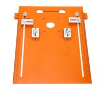 Oumefar Placa Base de Sierra Circular Material de PU Resistente con Marcas Claras para Carpintería, Placa de Inserción de Mesa de Enrutador Portátil de 28x38 Cm para Diversas Tareas