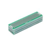 Oumefar Placa PCB Universal, 10 Piezas de Placa de Circuito de Prototipos de Doble Cara 2x8 Cm, Kit de Soldadura DIY con Paso de Orificio de 2,54 Mm