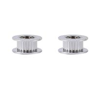 Oumefar Polea de Correa Polea de distribución Tipo H Rueda síncrona de 20 Dientes Aleación de Aluminio Polea de 6 mm de Ancho para Impresora 3D