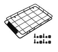 Oumefar Portaequipajes de Techo para Coche RC Accesorios para Coche RC, Portaequipajes de Metal Grande para Piezas de Actualización de Orugas Axial SCX10 1/10 RC 230x148x21 Mm