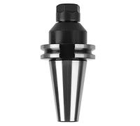 Oumefar Portaherramientas CNC CAT40-ER16 Adaptador de Fresa de Extremo de Alta Precisión de 2,76 Pulgadas para Fresadora Plata + Negro