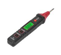 Oumefar Probador de Voltaje de Electricista, 12-300V NCV/detección de Secuencia de Fase, Herramienta de Probador de Circuito de CA, Alarma de Luz de Sonido LCD de Pantalla LCD