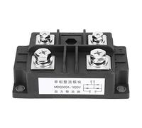 Oumefar Puente Rectificador de Diodo Monofásico, Módulo Rectificador de Alta Potencia 300A 1600V con Estructura Bien Soldada para Conversión de CA a CC