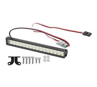 Oumefar RC Barra de Luz LED, 32 Piezas de Cuentas de Lámpara RC Lámpara de Techo de Coche RC Crawler Barra de Luz LED Universal Accesorio Longitud 100 Mm Accesorios RC