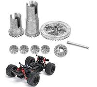 Oumefar RC Diferencial Gear RC Accesorios 1/18 Spur Gears Motor Piñón Gears Set para HS 18301 18302 18311 18312 RC Car Piezas de Repuesto