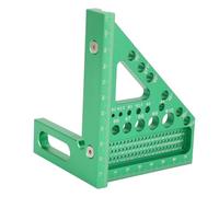 Oumefar Regla de Medición de ángulo Múltiple 3D, Cuadrado de Carpintería a Escala Métrica con Pasador de Posicionamiento, para el Marco de Molde de Bricolaje de Carpintería