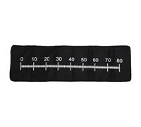 Oumefar Regla para Peces, Herramienta de Medición de Poliéster Impermeable Negra para Entusiastas de la Pesca, Rango de 0-80cm