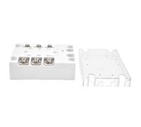 Oumefar Relé de Estado Sólido Relés de CA Trifásicos Automáticos Mejorados para Control de Temperatura de Motores y Uso Industrial, 150 A/200 A (TSR-200DA-R sin radiador)