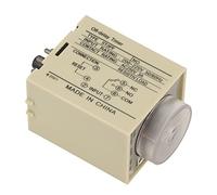 Oumefar Relé de Tiempo Ajustable para Control de Retardo de Apagado con Sincronización Inteligente para Equipos Eléctricos CA 200-220 V (ST3PF 6S)