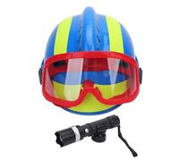 Oumefar Rescate Casco Búsqueda Rescate Trabajo de Seguridad de Sombrero Duro a la Casco Ajustable de PC con Diseño Reflectante de Luz para Sitios de Construcción Mineros Viajes (Azul)