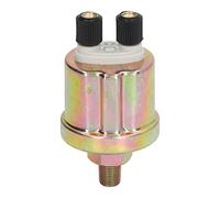 Oumefar Sensor de Presión de Aceite de Alta Precisión 0-10bar para Sensor de Presión de Aceite de Generador Estable 1/8 NPT (Cabezal doble con acabado brillante)