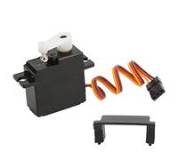 Oumefar Servo de Dirección de Coche RC, 1,5 X 1,2 X 0,5 Pulgadas Servo de Motor de Engranaje de Dirección RC Piezas de Repuesto de Coche RC para 124016 124017 144010