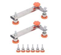 Oumefar Soporte de Máquina de Corte de Acero Inoxidable, Base Anti-deslizamiento de 6 Puntos con 2 Brazos de Soporte Plegables, Soporte de Absorción de Choque para Sierras de Mesa,