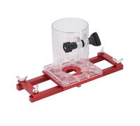 Oumefar Soporte de Ranura para Enrutador de Carpintería, Soporte de Base de Enrutador de Aleación de Aluminio Resistente para Instalación de Muebles de Gabinete, Diámetro Interior