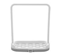 Oumefar Soporte para Esponja Estante para Trapos de Cocina Plástico Multifuncional Organizador de Fregadero fácil de escurrir para jabón de Esponja de paño de Cocina(Gray)