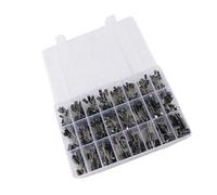 Oumefar Surtido de Condensadores Electrolíticos de 500 Piezas Condensadores de Aluminio Confiables para Electrónica Automotriz y Doméstica 0.1uF-1000uF 16V-50V