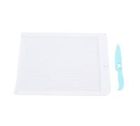 Oumefar Tabla de Puntuación y Herramienta de Plegado Marcador Versátil para Hacer Tarjetas, Multiusos con Instrucciones sobre, Diseño Fácil de Usar, Medida de 6,4 X 8,5 Pulgadas