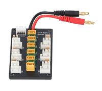 Oumefar Tablero de Carga Paralelo de Batería RC 1S-3S, Cargador de Equilibrio 30A para Baterías Lipo, para Enchufe XT30 y para Enchufe JST-PH2.0, Placa de Cargador ABS ABS