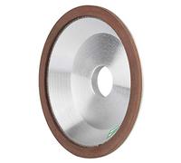 Oumefar Taza Abrasiva de Muela Abrasiva de Diamante para Muela de Alta Velocidad, Rueda de Tazón de 150 Mm para Cuchillos de Aleación y Hojas de Sierra, Hecha de Diamante y Aleación de Aluminio,